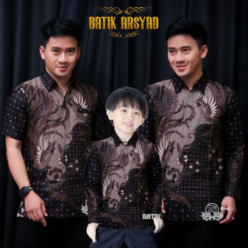 New Couple sweet || Couple BATIK Father And Son BATIK Cicak Rowo Motif ...