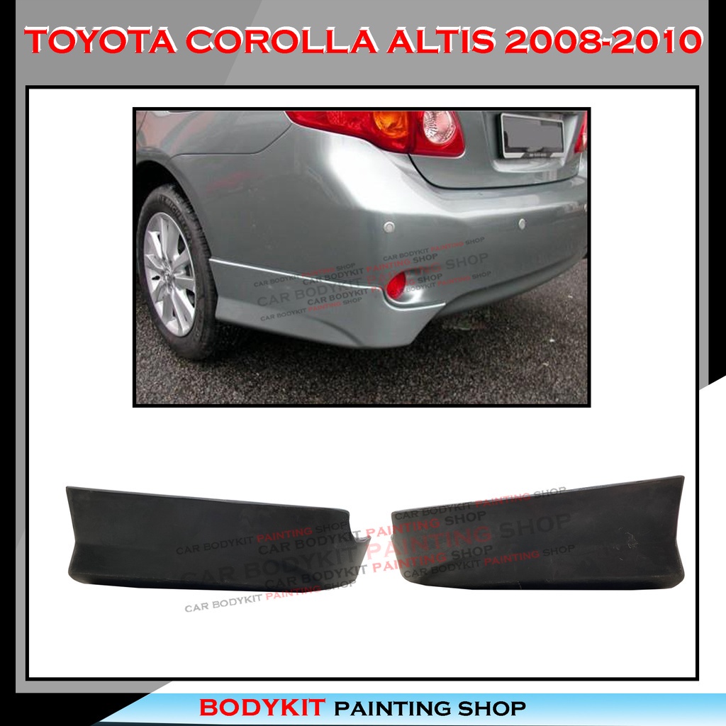 TOYOTA COROLLA ALTIS 2008-2010 FULLSET SKIRTING (FRONT SKIRT ,SIDE ...