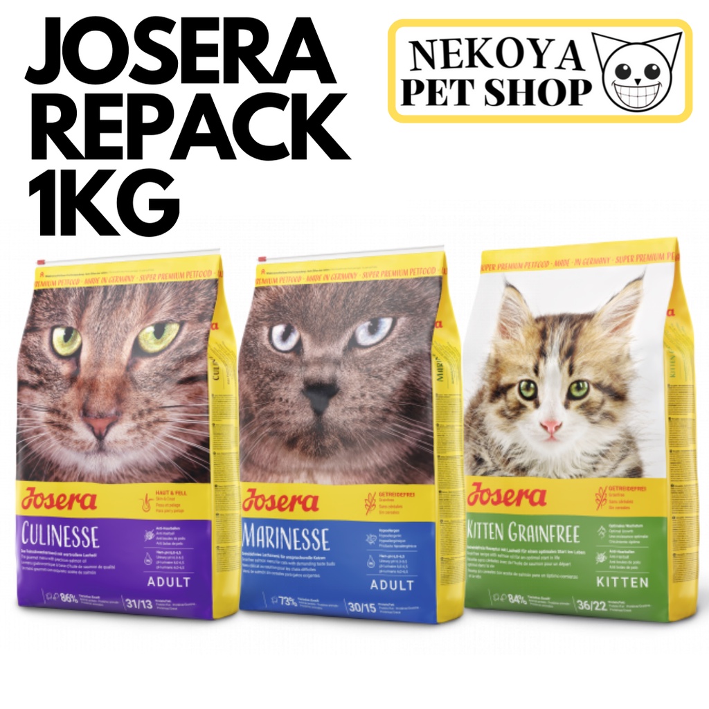 Josera Cat Food Repack 1kg (Culinesse & Kitten Grainfree) Shopee Malaysia