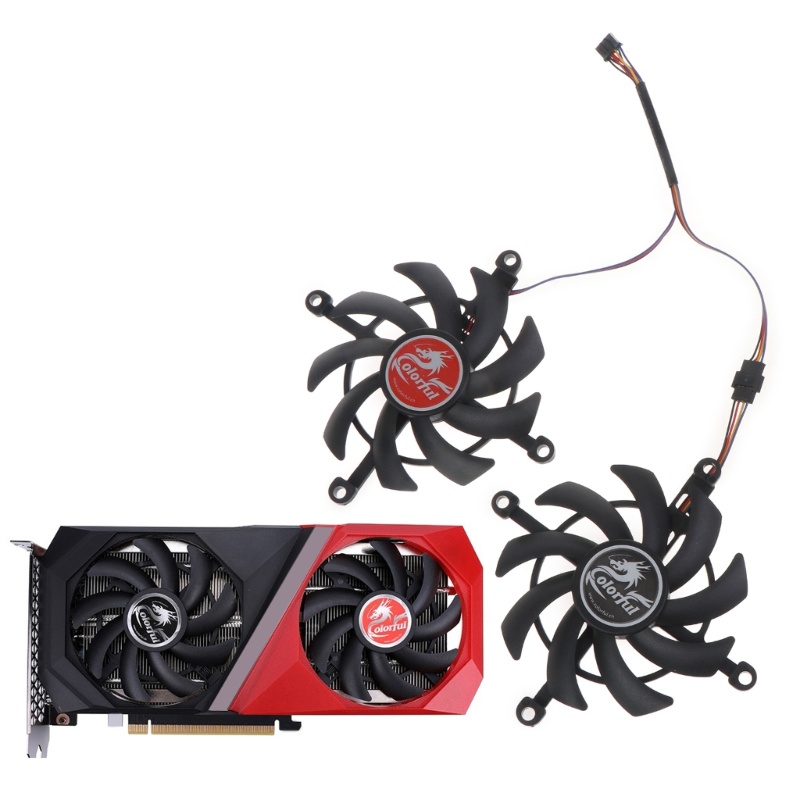 RR 75mm Cooler Fan Replacement For Colorful GeForce RTX 3060 Ti RTX3060