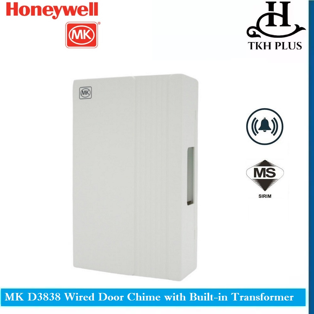 MK D3838 Wired Door Chime with Builtin Transformer (SIRIM Approved
