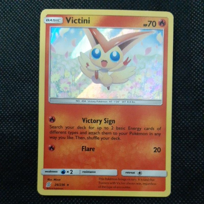 Pokemon Card TCG : Victini 26/136 Rare Holo 100% Original Pokemon Card |  Shopee Malaysia
