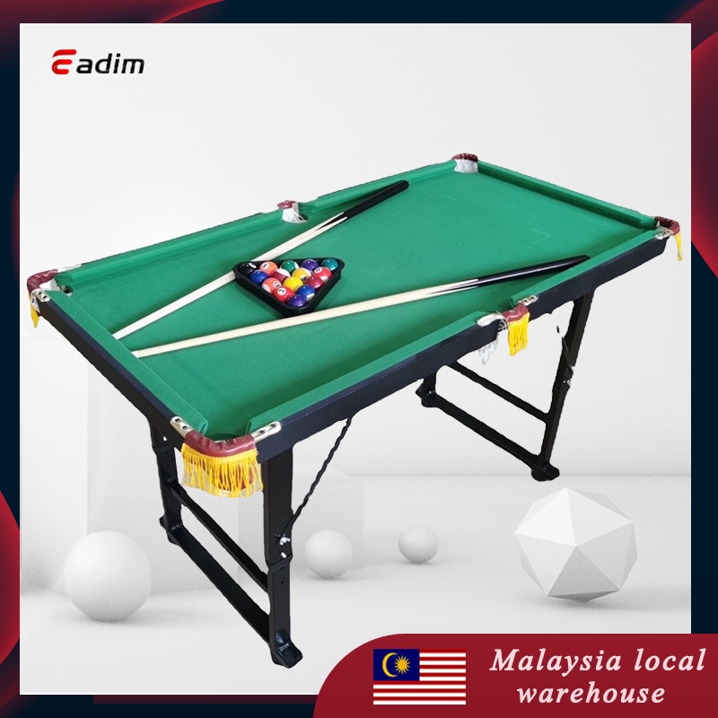Pool table 47*25.6 inches Mini billiard Table for Kids adjustable metal