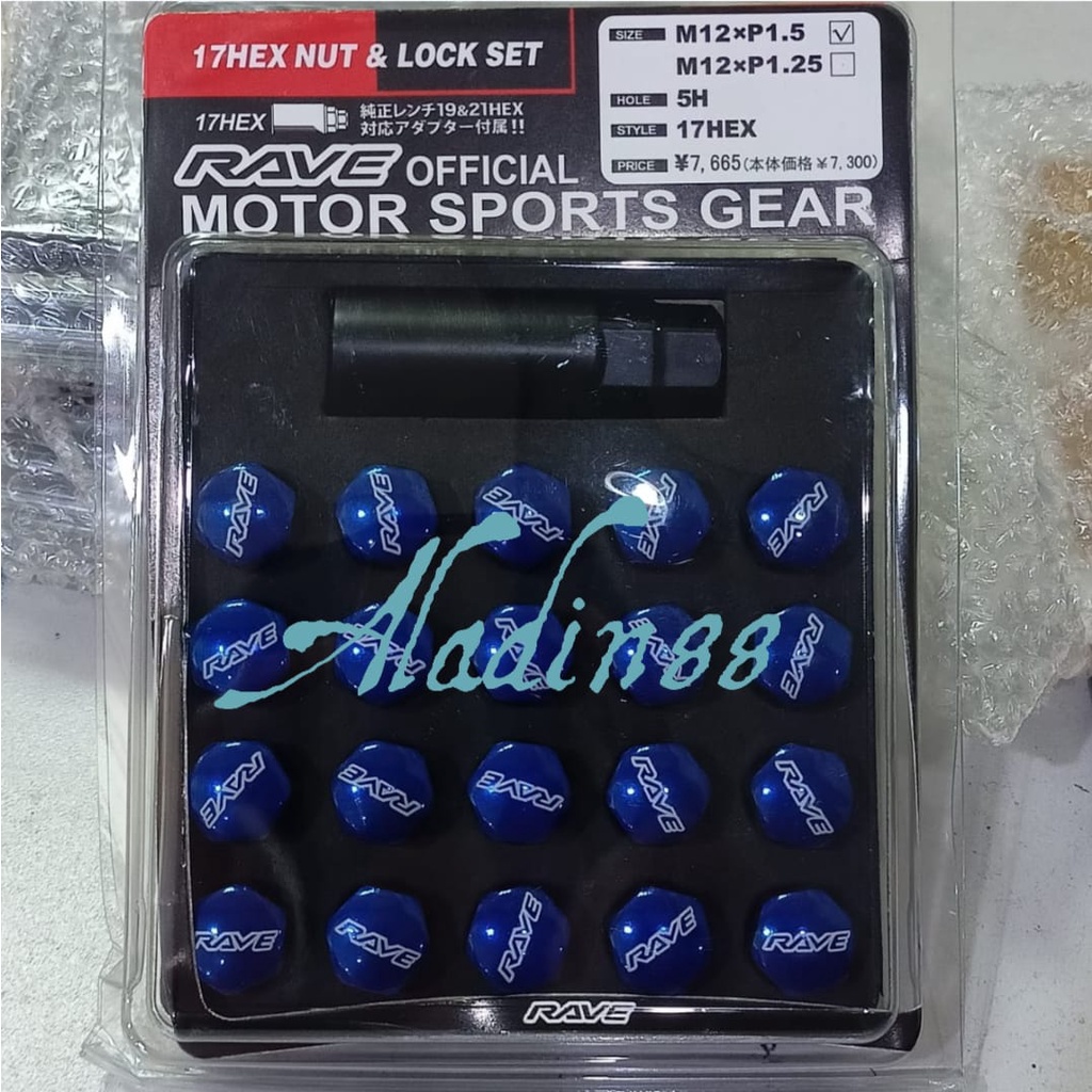 Rave Nut Racing Wheel Rims / Lug Nut M12X1.5 | Shopee Malaysia