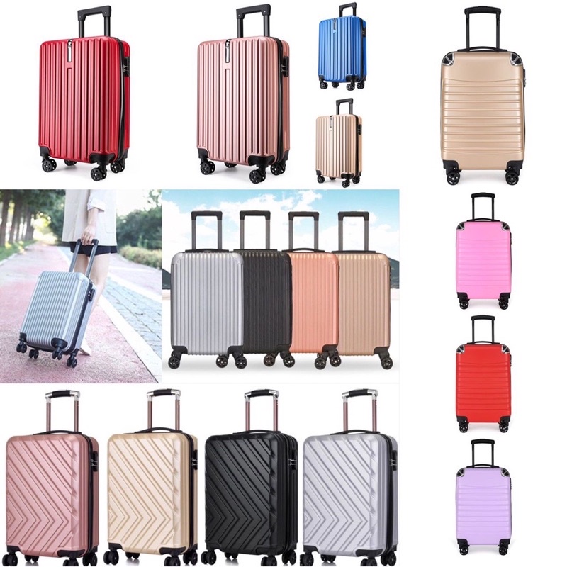 Best Quality 20 INCH ABS PLAIN TRAVEL LUGGAGE SETS SUITCASES CABIN
