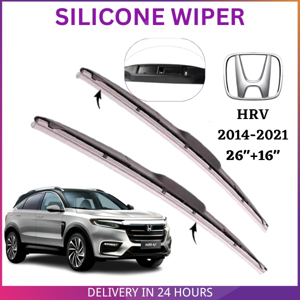 HONDA HRV 20142021 3 Sections Boneless Hybrid Silicone Wiper (2pcs/set) Shopee Malaysia