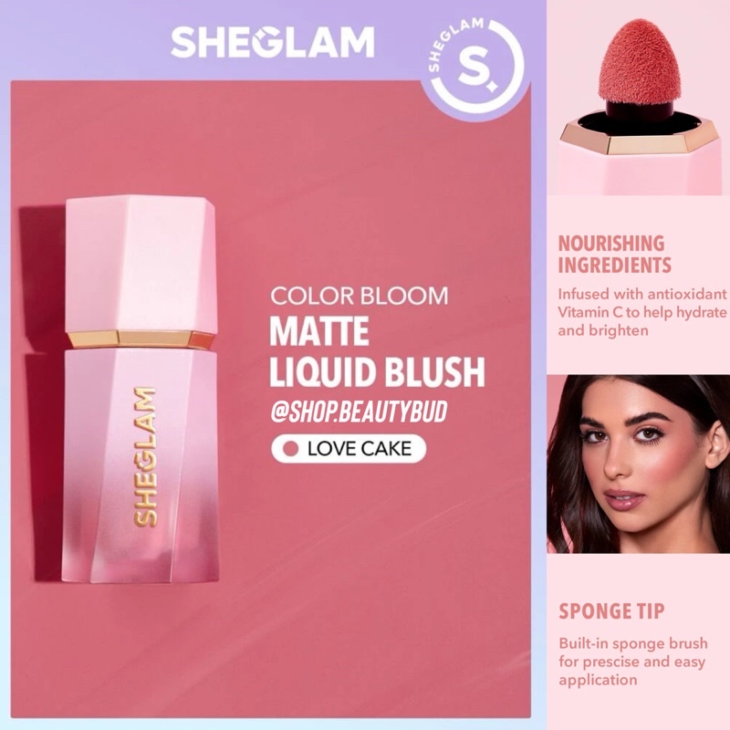 SHEGLAM Color Bloom Liquid Blush (Dupe for Charlotte Tilbury Beauty