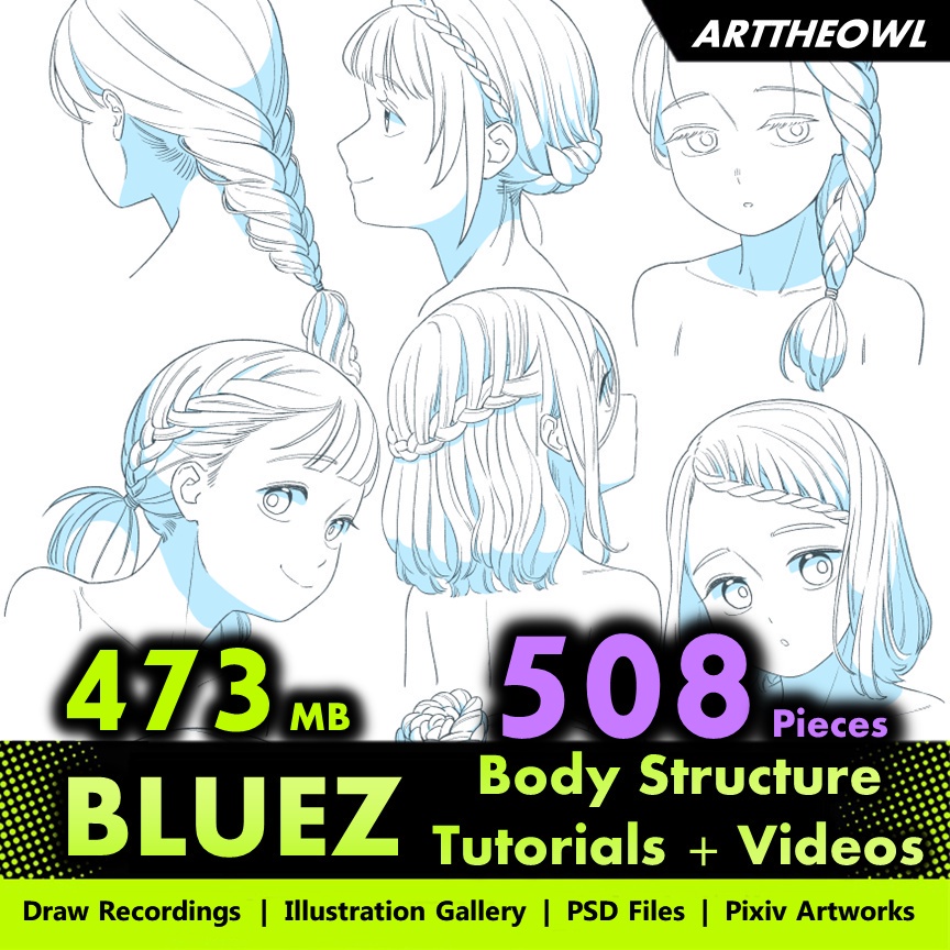 🔥 Digital Illustration Art - BLUEZ Body Structure 🔥 Anime Figure | CG ...