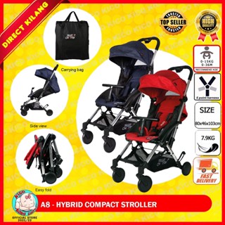 A8 hybrid shop compact stroller