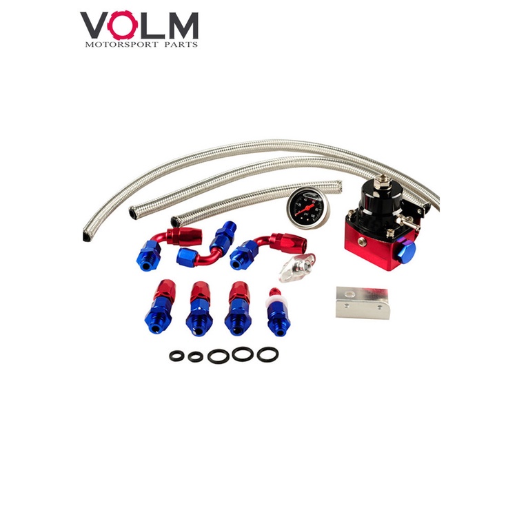 Universal fpr AN6 Fitting EFI Fuel Pressure Regulator For 7MGTE MKIII with Hose Line,Fittings