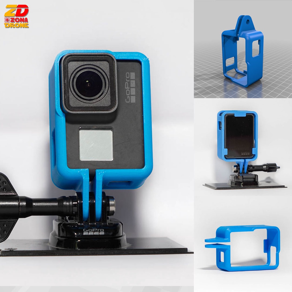 Vertical Mount Frame Gopro Hero 5 Gopro 6 Gopro 7 3D Print Shopee