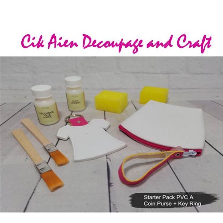 Colors Decoupage Beginner Set Glue, Clear Varnish, Background Colours