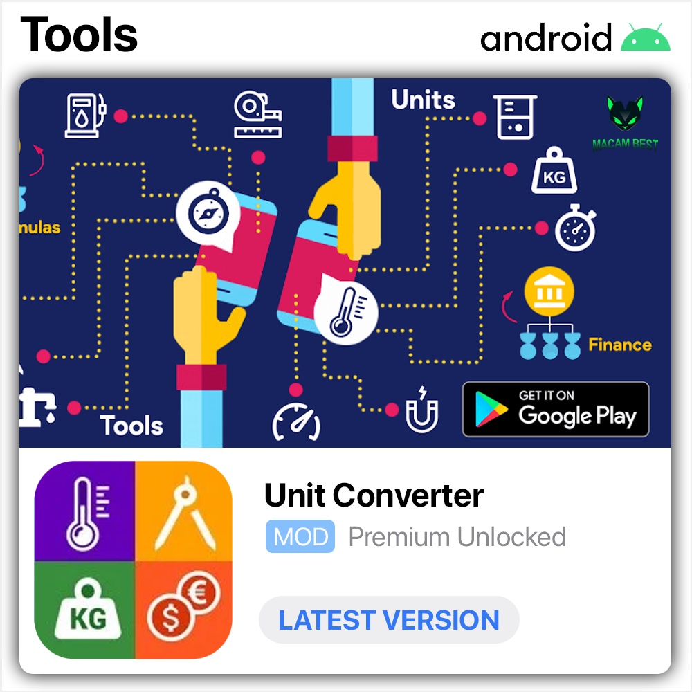 Unit Converter 🔥 Latest 2023 🔥 Lifetime Premium Android App Shopee