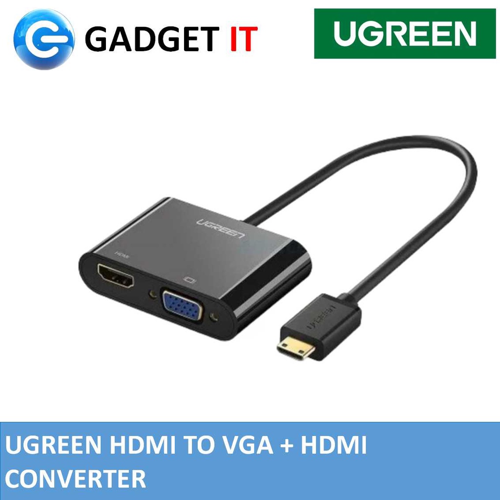 UGREEN HDMI TO VGA/HDMI 2IN 1 CONVERTER 4K HD VIDEO ADAPTER SET - TOP ...