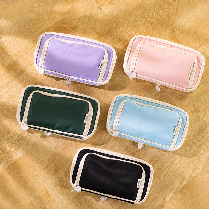 Penlab Angoo Macaron Color Pencil Case Pen Bag Expandable Pocket ...