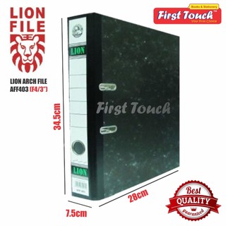 Lion Lever Arch File 3 Inch 403 F4 Fail Kulit Keras FOC Lion Sheet ...