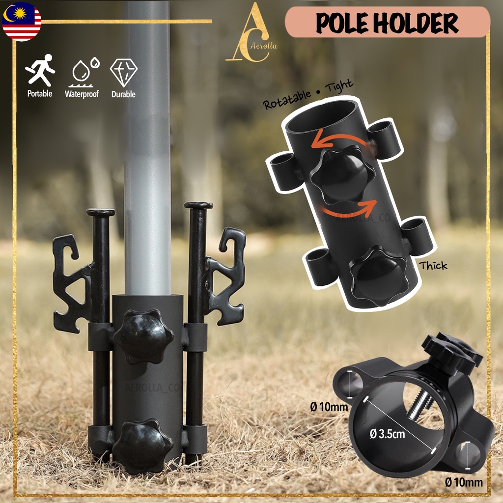 [NEW] Tent Pole Holder Stabiliser Awing Tarp Flysheet Rod Camping Pole