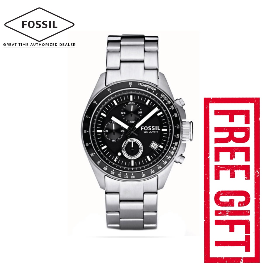 Fossil CH2600 Men's Decker Chronograph Quartz Steel Watch | Shopee Malaysia