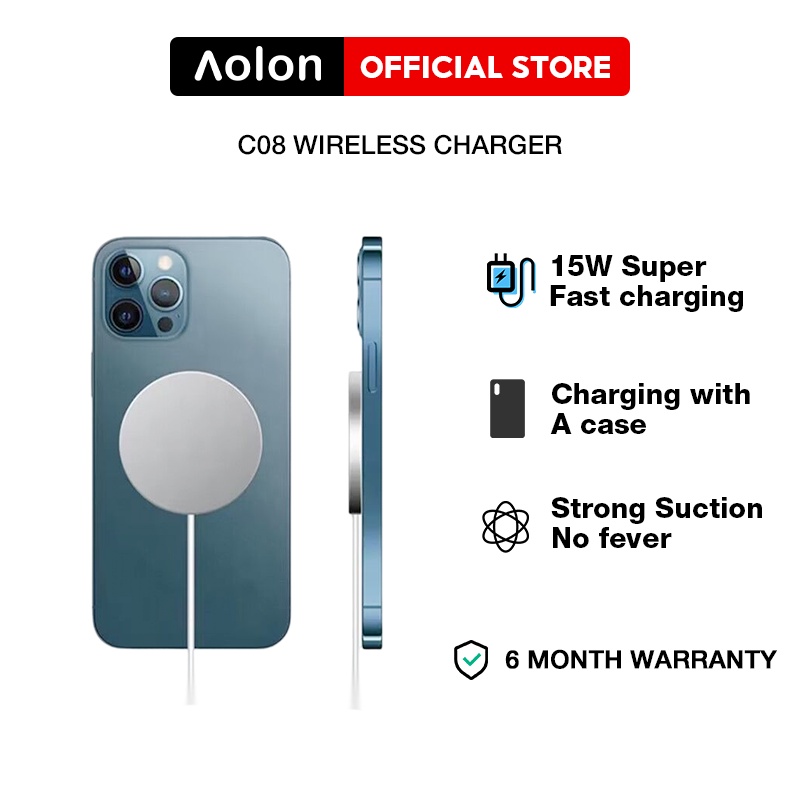 Aolon 15W Qi Wireless Charger For iPhone 14 13 Pro Max 13 PD