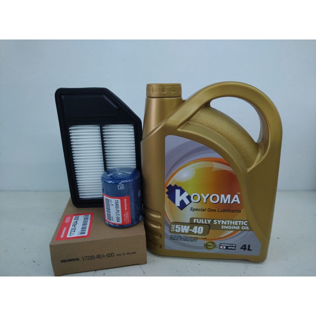 HONDA CITY SEL 2003y 2007y AIR FILTER + OIL FILTER + KOYOMA 5W40 FULLY