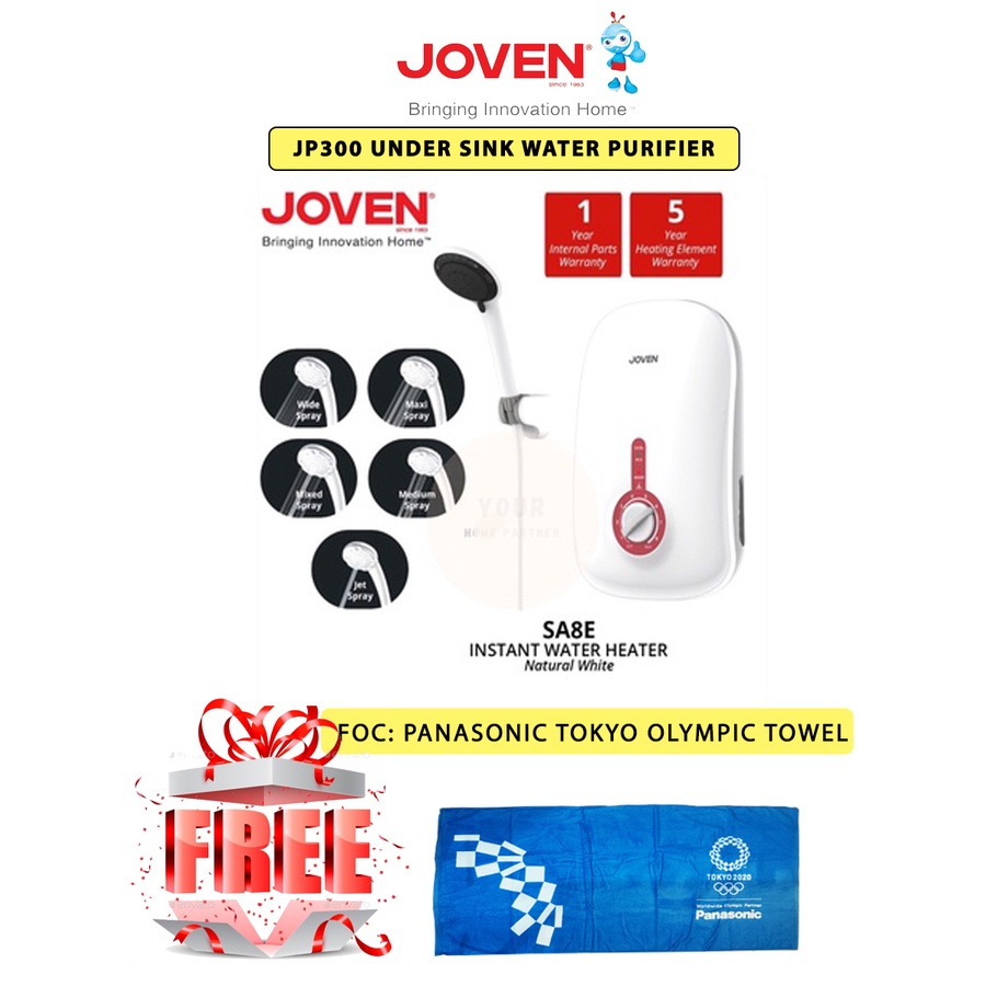 Joven SA8E Water Heater With Built In EELS System And Surge Protector Without Pump Shopee Malaysia