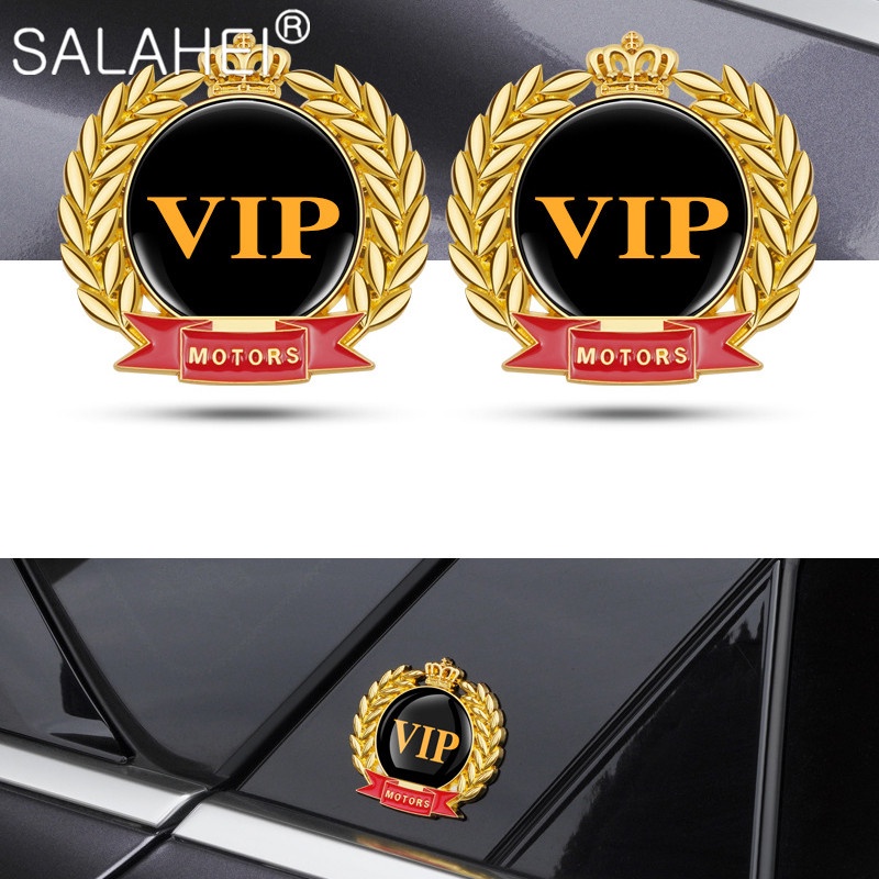1Pcs/set 3D Auto Golden Emblem Side Body Window Badge Sticker ...
