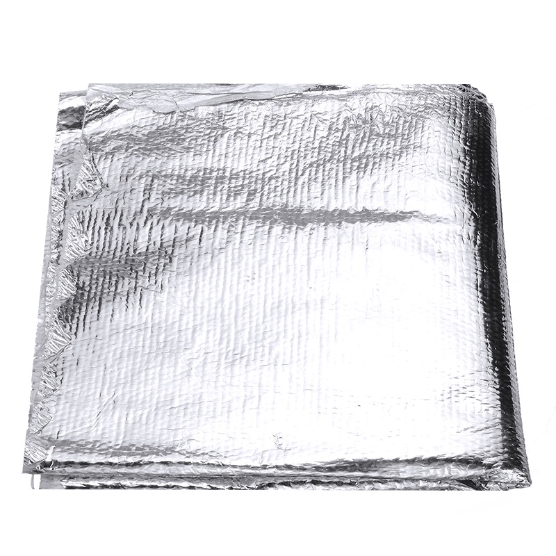 100cm*50cm Aluminium Foil Exhaust Wrap Pipe Thermal Insulation Exhaust