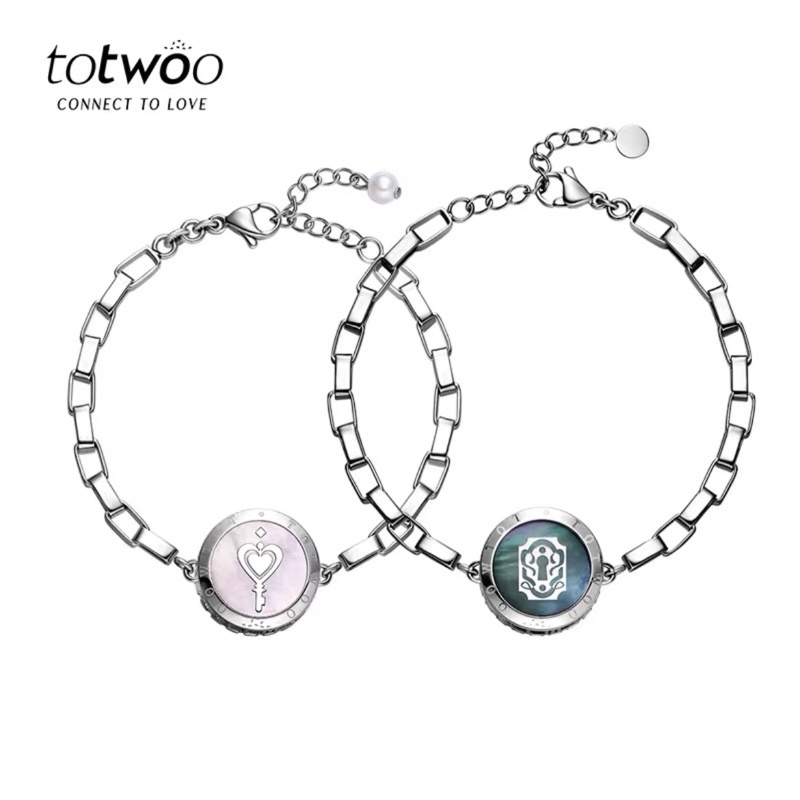 Totwoo couple bracelet touch long distance love necklace smart