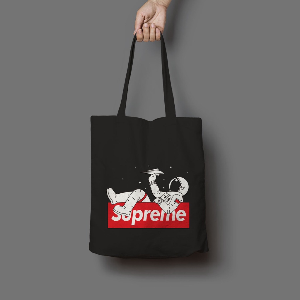 HITAM The Latest Complete Black Canvas Totebag For Men And Women