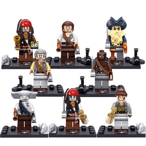 Compatible with Lego Caribbean Black Pearl Somali Pirate Ship Captain ...