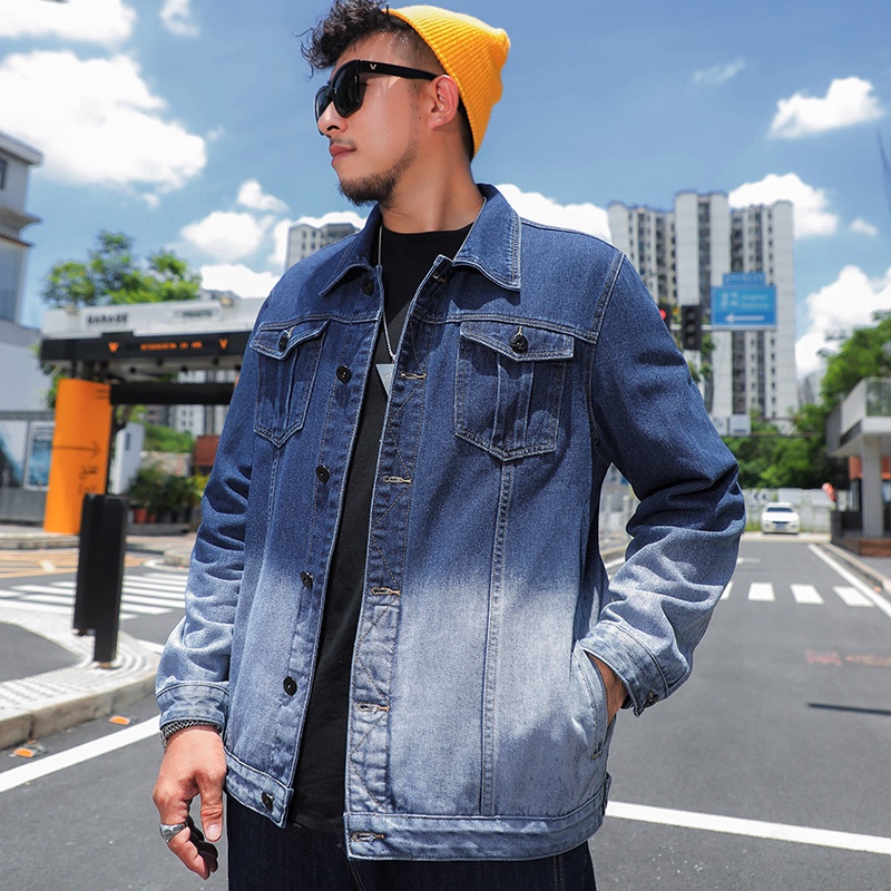 men plus size denim jacket - Prices and Promotions - May 2023 | Shopee  Malaysia