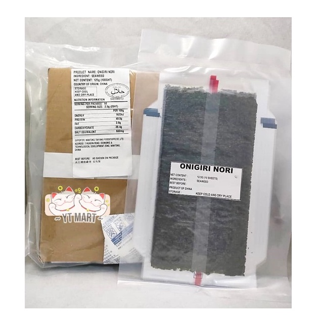 Onigiri Nori Seaweed With Wrapper (10sheets) | Shopee Malaysia