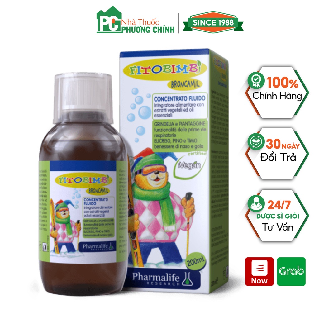 Fitobimbi Broncamil Baby Cough Syrup Supports Respiratory Boosting