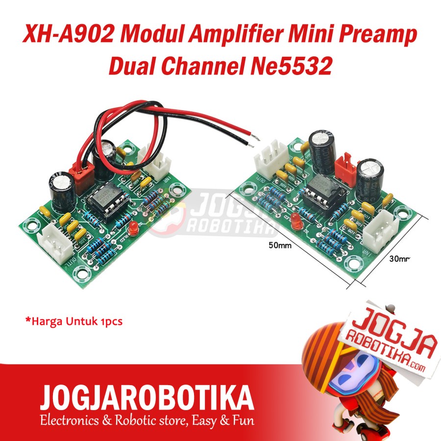 XH-A902 Mini Preamp Dual Channel Amplifier Module NE5532 HiFi | Shopee ...