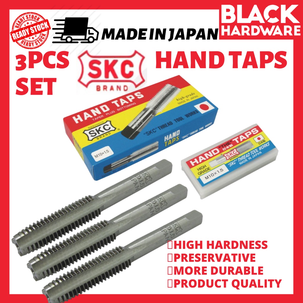 Black Hardware Japan SKC Hand Taps Original 3pcs Metric Set MM Size ...