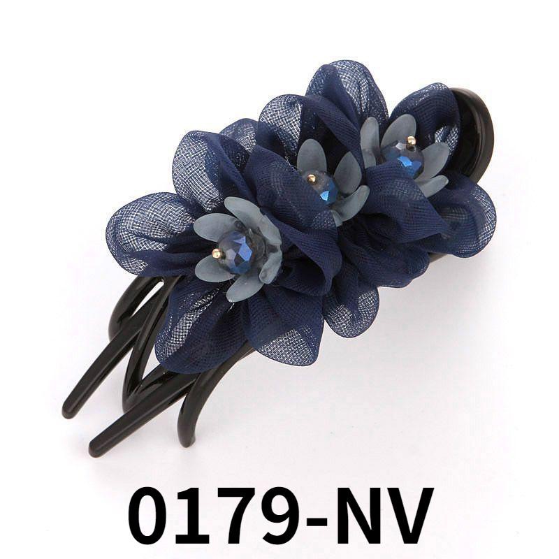 Korean fashion silk yarn flower cloth hairpin curler hairpin headwear