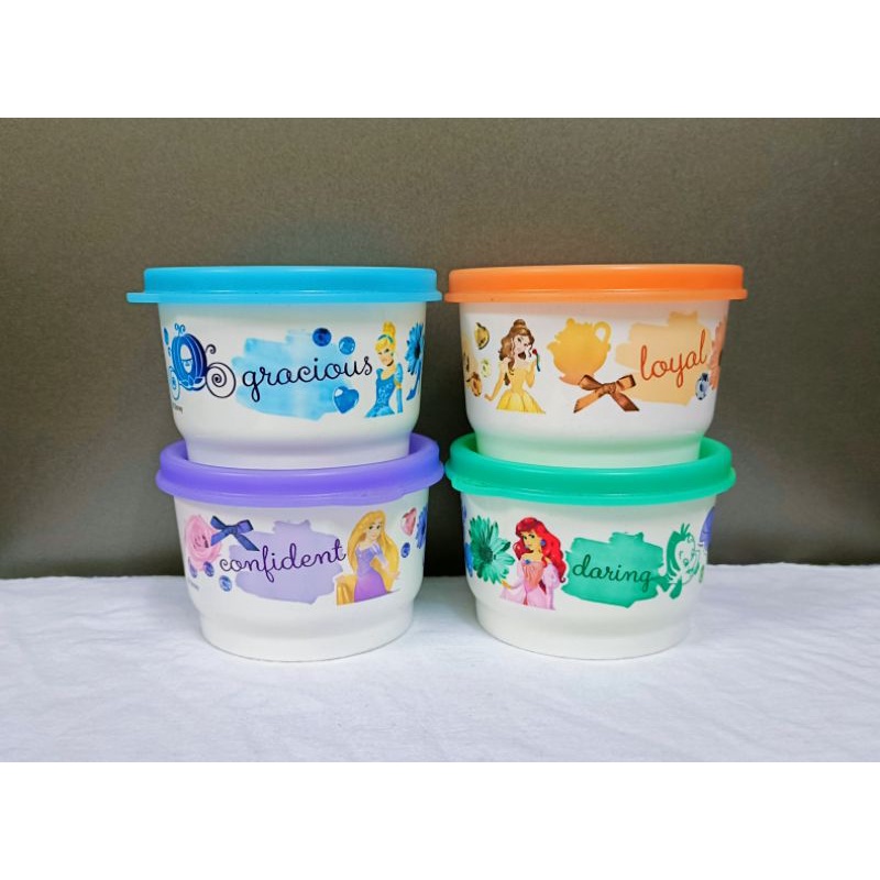 TUPPERWARE Disney Princess snack cup (set of 4pcs) | Shopee Malaysia