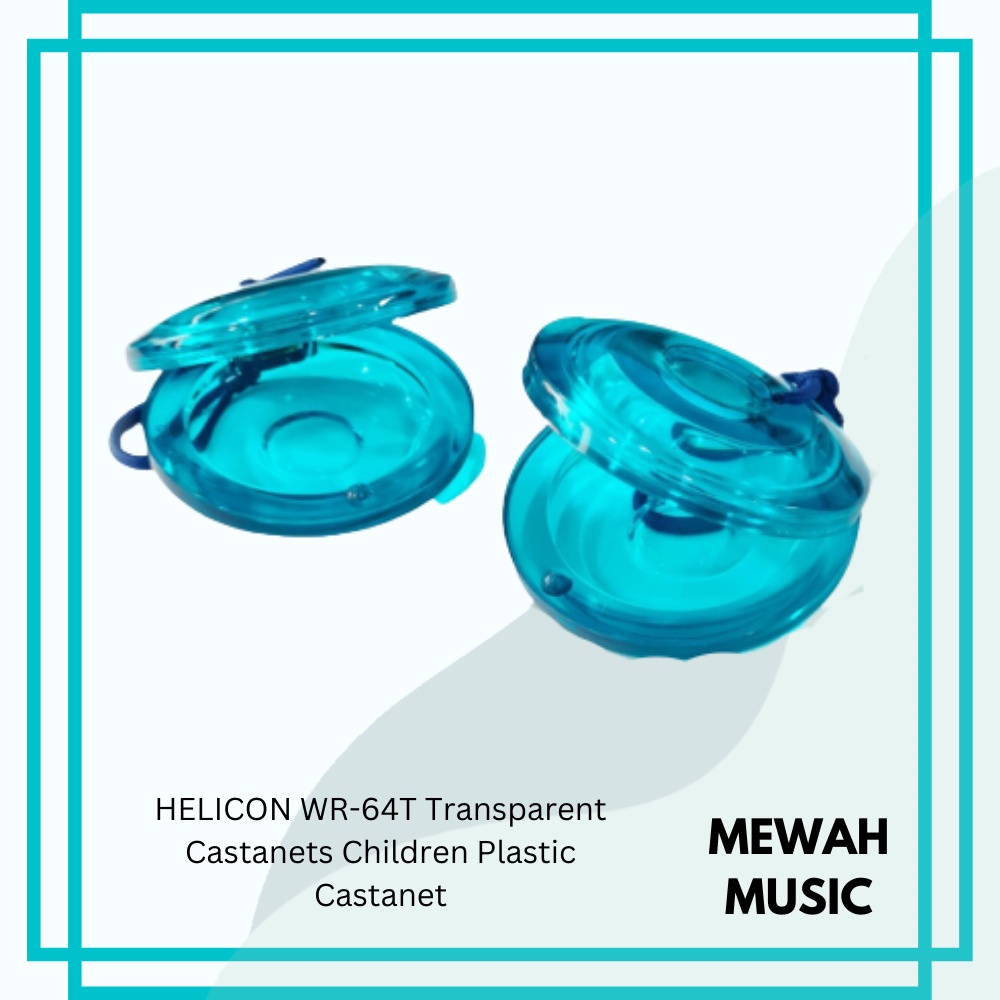 HELICON WR-64T Transparent Castanets Children Plastic Castanet | Shopee ...