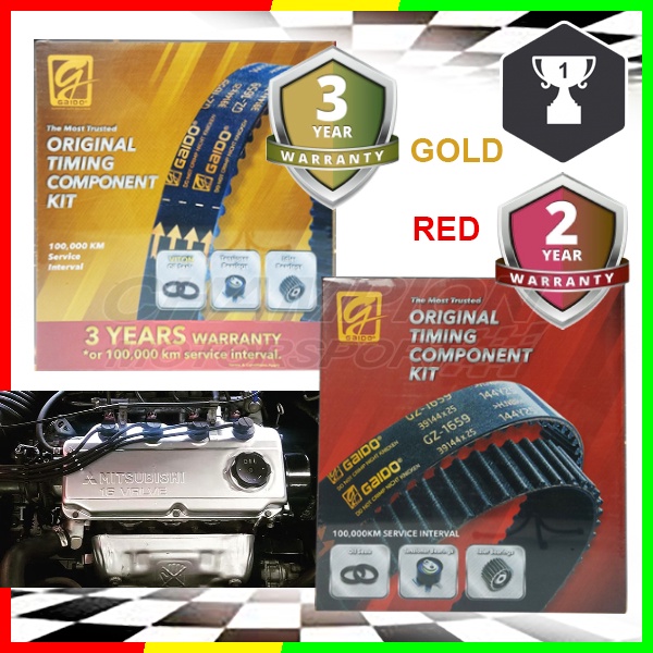 GAIDO Timing Belt Set Proton Wira ,Satria 1.8 SOHC 4G93 Shopee Malaysia
