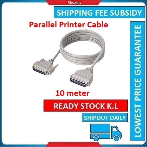 10M High Quality DB25 Parallel Printer Cable for Dot Matrix Printer 25C