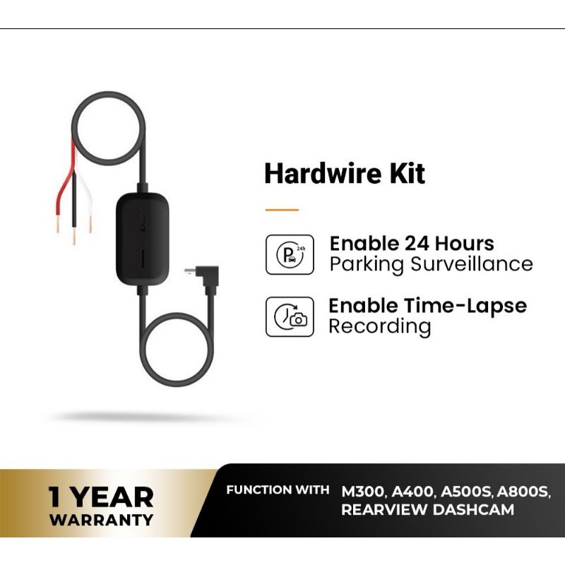 Xiaomi 70mai Hardware kit hard wire fuse kit | Shopee Malaysia