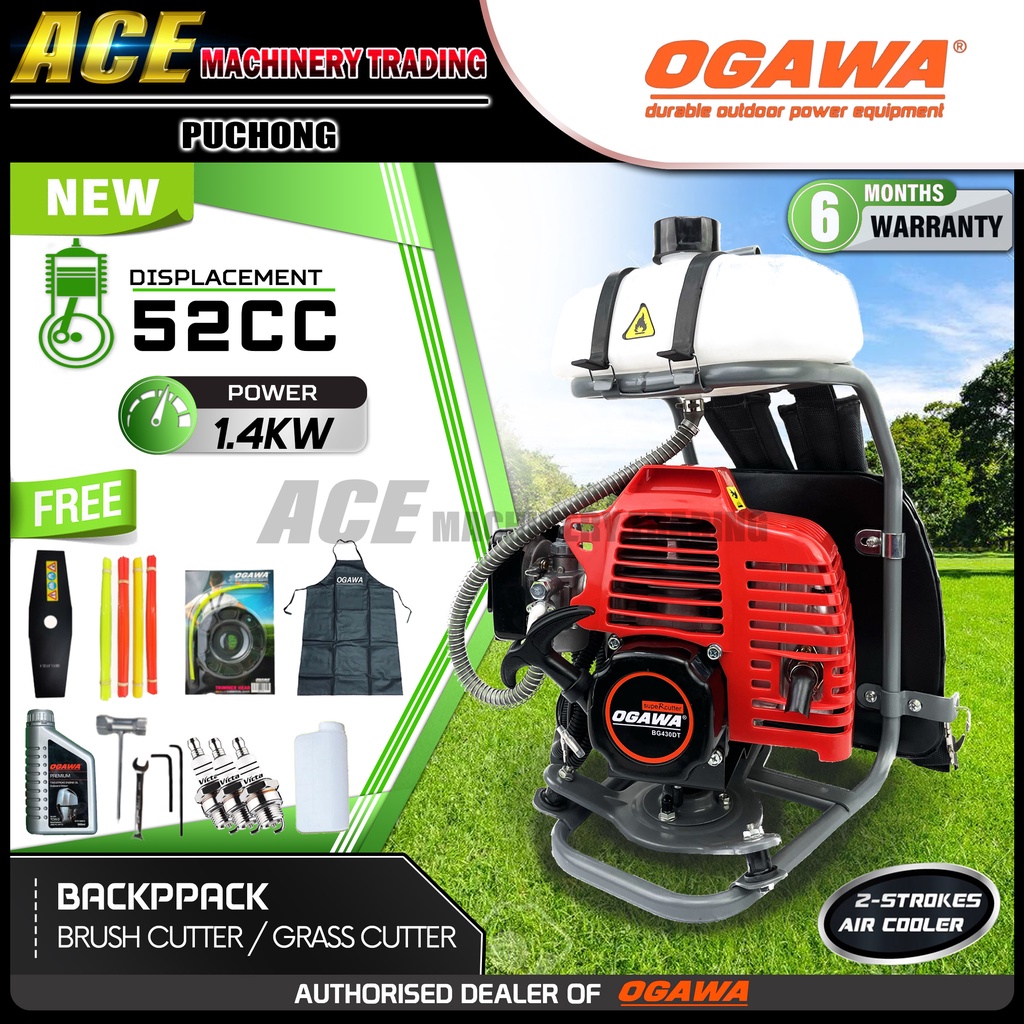 [100 Original] Ogawa Bg520d Backpack Brush Cutter Grass Trimmer Mesin