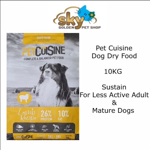 Petcuisine Dog Dry Food 10KG (Sustain For Less Active Adult & Mature ...