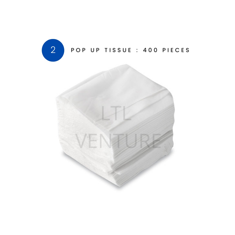 Pop Up Tissues 1 Ply/250 Pcs/400 Pcs Shopee Malaysia