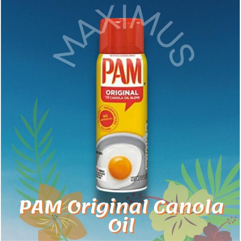 PAM Original Canola Oil Blend Cooking Spray 170g (0 Calories) Shopee