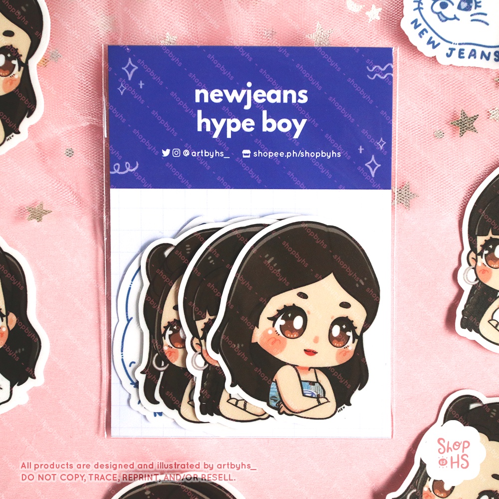 NewJeans Hype Boy Fanart Sticker Set | Shopee Malaysia