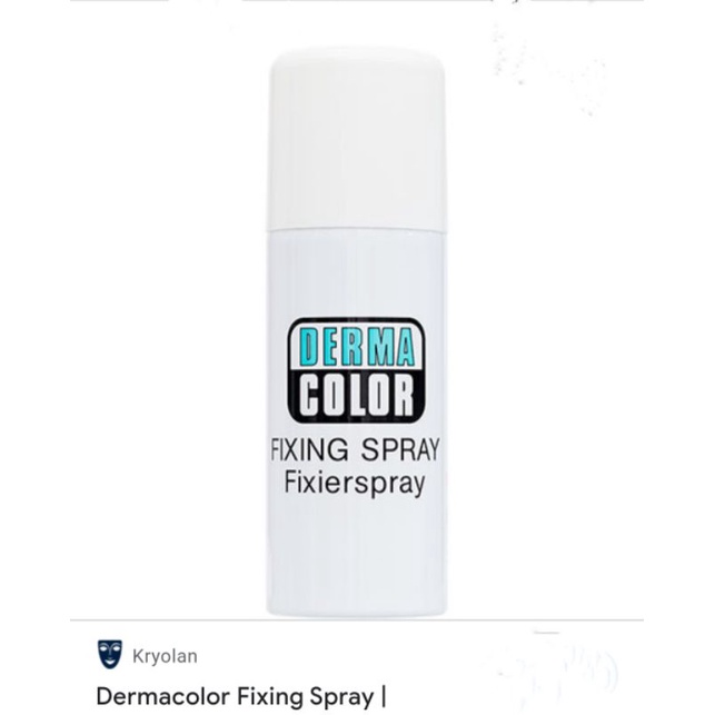 Kryolan Dermacolor Fixing Spray 150ml Shopee Malaysia