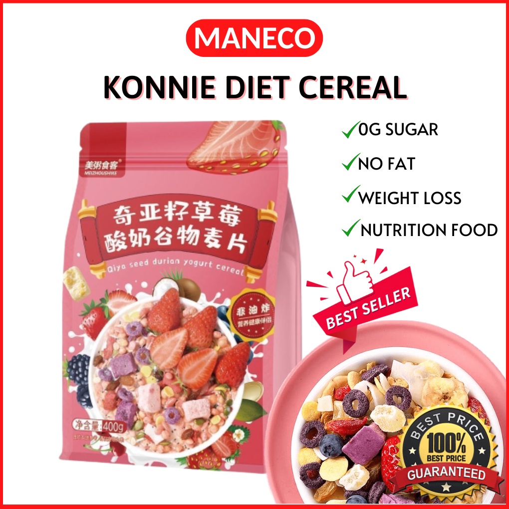 Konnie Diet Cereal Mixed Nuts Yogurt Strawberry Fruits Cereals Oatmeal