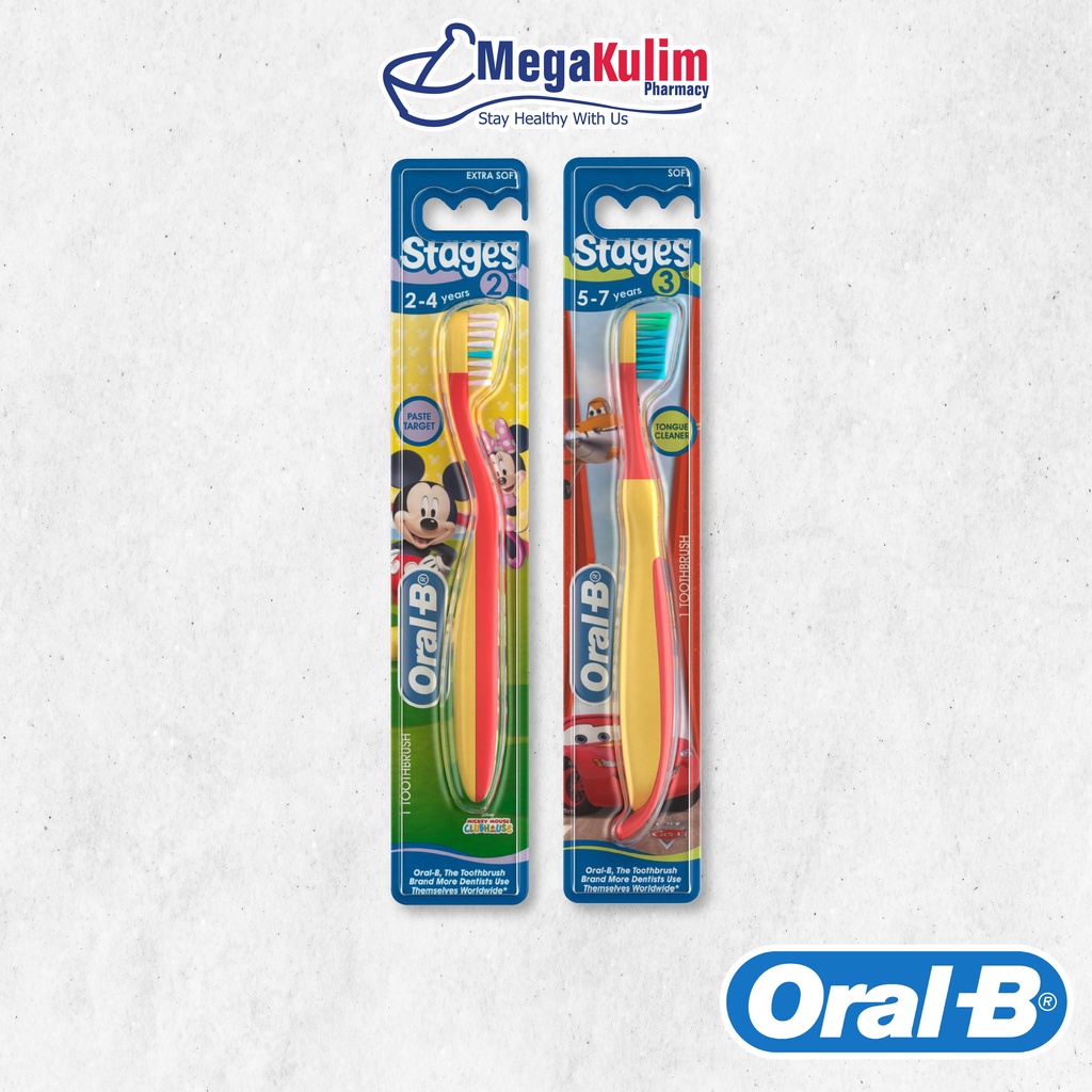 Oral-B Kids Toothbrush Extra Soft Stages 2-3 (random Designs) | Shopee ...