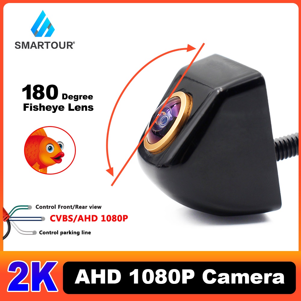 Smartour 180 Degree Golden Fisheye Lens 2K AHD 1920x1080P Car Rear View ...